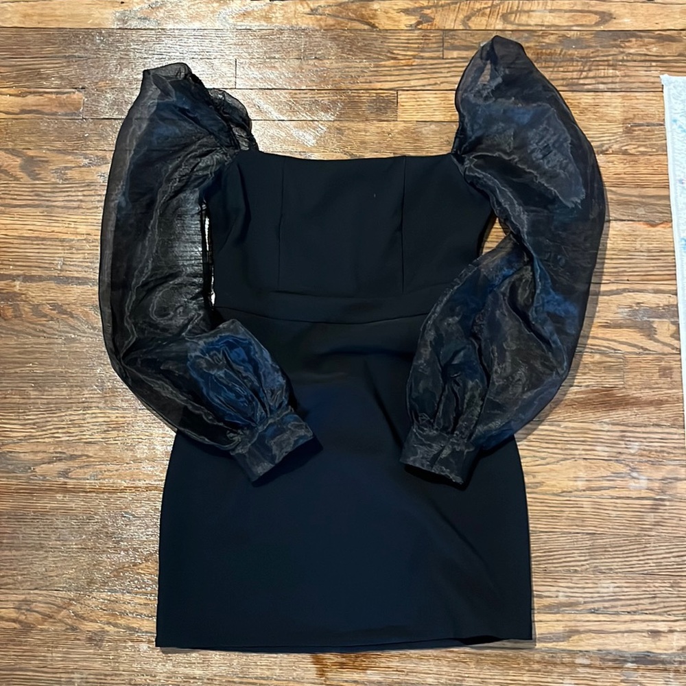 Puff Sleeve Mini Dress